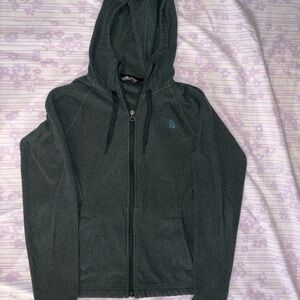 The North Face Green Zip-Up Hoodie